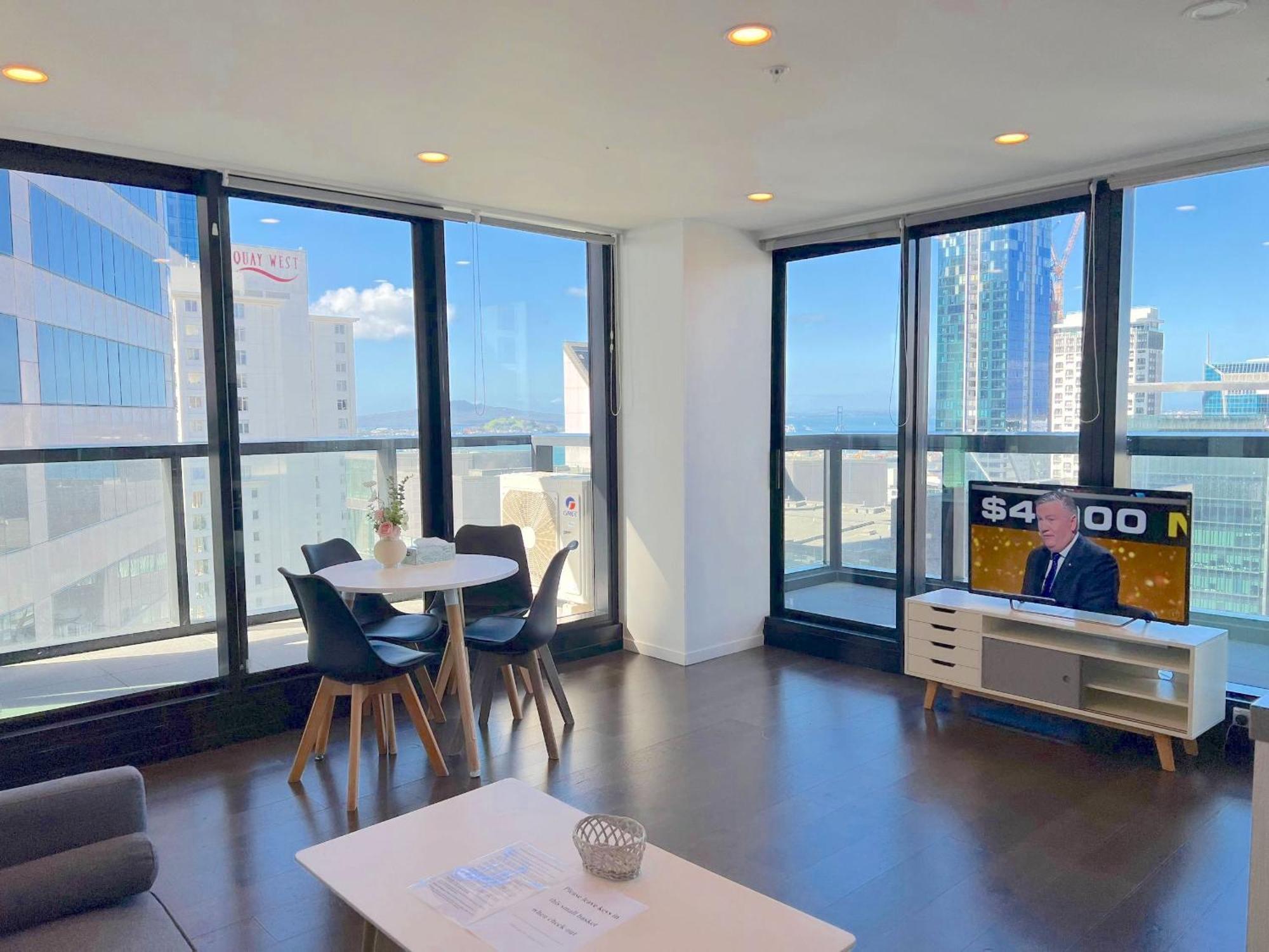 Magnificent Harbour View Skytower View Apartment In Cbd Auckland Kültér fotó